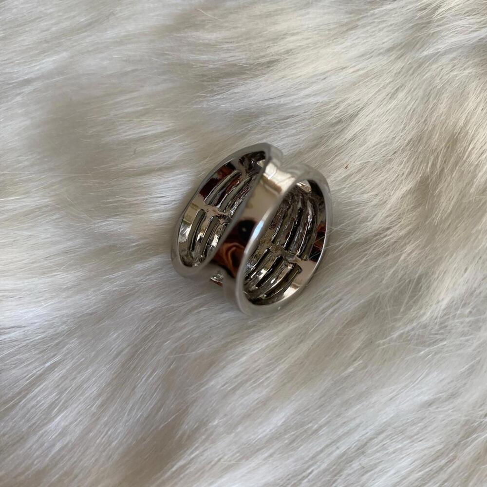 Rhinestone Multi-Row Statement Ring 9 - image 4